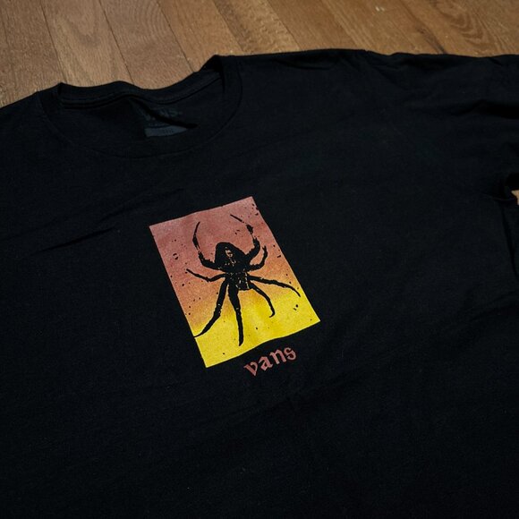 Vans T-shirt Black Spider Size Men's S Excellent condition! - Picture 3 of 8